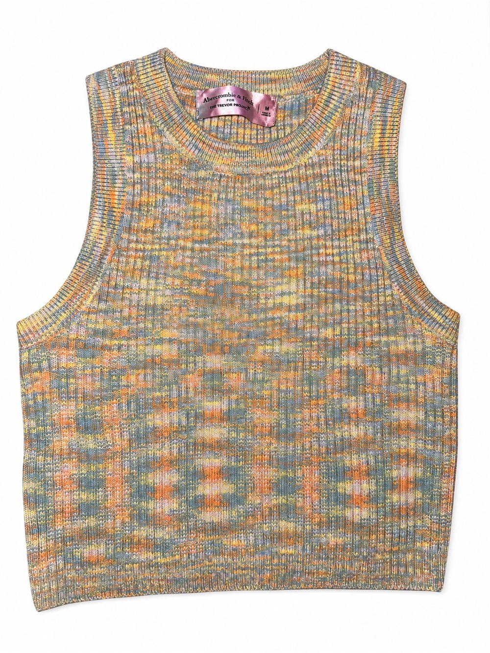 Abercrombie & Fitch Pastel Multicolor Ribbed Knit Tank